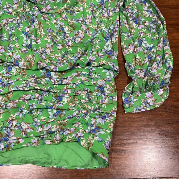 Skylar Madison Dresss Women Small Green Floral Long Sleeve Mini1‎ - Picture 4 of 13